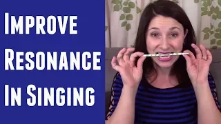How to Improve VOCAL RESONANCE (Lesson 3): Singing 'OVER THE PENCIL'