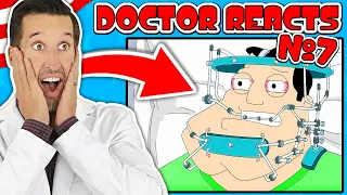 ER Doctor REACTS to Hilarious American Dad Medical Scenes #7
