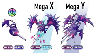 All Ultra Beasts : Drawing Every Mega X/Y Pokémon Evolutions - WORLD RECORD