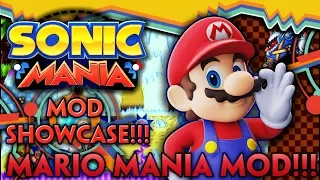 Sonic Mania Mod Showcase!!! - MARIO MANIA MOD!!! (#7)