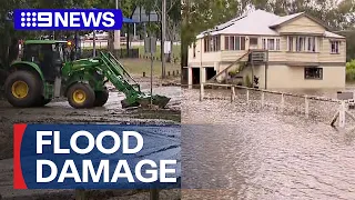 Mammoth clean-up awaits Queensland residents after downpour | 9 News Australia
