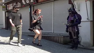 サムライマネキンドッキリ 京都　清水 /Samurai Mannequin Prank in Japan