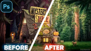 Mystery Shack In Real Life|Хижина чудес в реальной жизни|Gravity Falls| Speedart | by Parenek