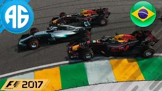 F1 2017 #99 GP DO BRASIL- MUDAMOS O CAMPEONATO? (Português-BR)  5ª TEMPORADA