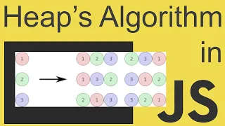 Heap's Algorithm in JavaScript - Get All The Permutations of an Array