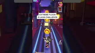 Extreme floor is lava challenge in Subway Surfers 😂