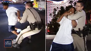 Alleged Thief Attempts to Run Onto the Vegas Strip to Evade Cops