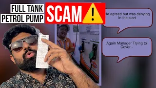 🚗⛽ **Petrol Pump SCAM on FULL TANK | Be Aware** ⛽🚗@indianoilcorporationlimite2332