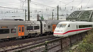 Trains At Köln Hauptbahnhof (Cologne main station) 25/12/22