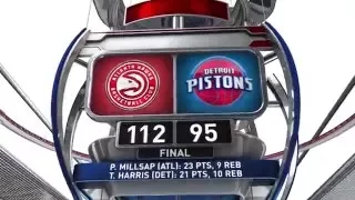 Atlanta Hawks vs Detroit Pistons - March 26, 2016