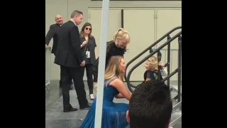 So cute Blake Lively and baby James during Ryan Reynolds speech