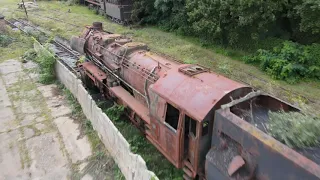 Mit der DJI Mavic Air 2 am Güterbahnhof in Falkenberg/ Elster