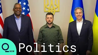 Zelenskiy Meets U.S. Secretaries Blinken, Austin in Kyiv