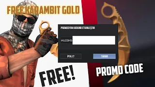 STANDOFF 2 PROMO CODE FREE KNİFE / Промо-код Standoff 2 KARAMBİT GOLD 2020 #Standoff2promocode