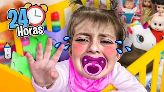 24 HORAS SIENDO BEBÉ 👶💩!!