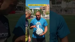 Roberto Carlos explains his Power Shot Tutorial ⚽️🚀 #Shorts