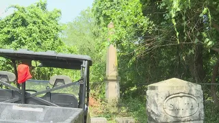 Community comes together to patch up Southern Indiana cemetery