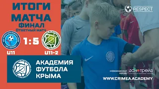 Итоги матча | ДЮФК "Севастополь" - АФК (U11)-2 | ДЮФЛК (2010 г.р.) 20/21 | финал | ответный матч