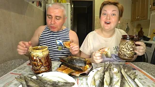 Распаковка ШИКАРНОЙ посылки из Астрахани, мы в ВОСТОРГЕ! Нас порадовала Fishca) Мукбанг Рыба и пиво