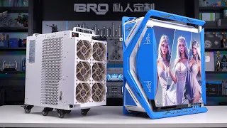 「BRO」4K PC Build Asus ROG Hyperion GR701 With Eiszeit Cooler .华硕玩家国度创世神机蓝白压缩机#pcbuild #EiszeitCooler