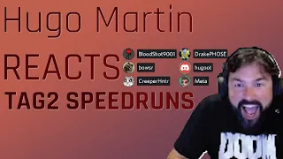 Hugo Martin REACTS to Speedruns of The Ancient Gods 2 [DOOM Eternal TAG 2 Stream Highlights]