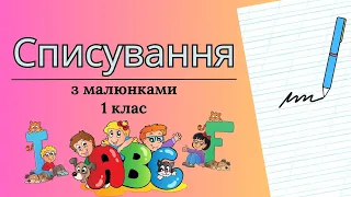 Списування з малюнками "Радість"