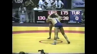 Чемпионат Европы-1989 Анкара Турция 130 кг финал:Аслан Хадарцев (СССР)-Айхан Ташкын (Турция)
