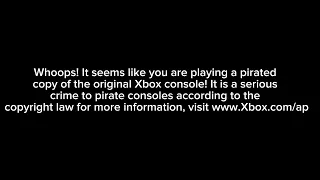 Original Xbox anti piracy screen