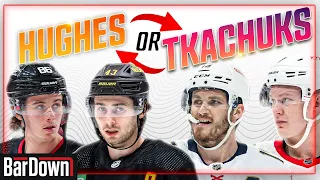 NHL ALL-STARS CHOOSE BETWEEN THE HUGHES AND TKACHUK BROS