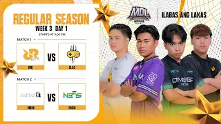 🔴LIVE | MDL PH S3 | FILIPINO-Week 3 Day 1