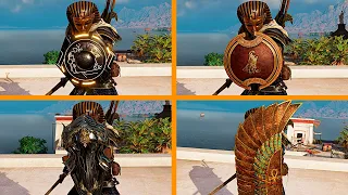 Assassin's Creed Origins - All Shields in 4K Showcase + Description - (ALL DLC)