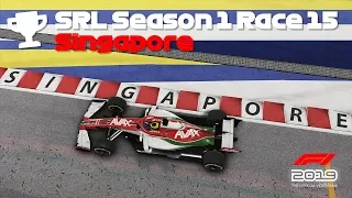 F1 2019 // League Race // SRL S1R15 // Singapore