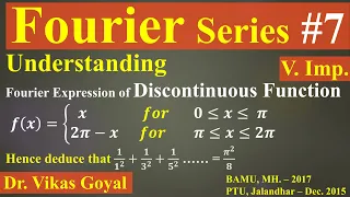 Fourier Series #7 (V.Imp) | Discontinuous Function | Function having Finite Points of Discontinuity