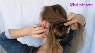 DIY updos with volume on fine hair!