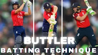 Jos Buttler Batting Technique Slow-Motion