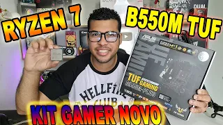 MEU NOVO KIT GAMER CHEGOU COMPREI SUPER BARATO DO ALIEXPRESS -Upgrade com ryzen 7 5700x e B550M TUF