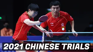 Liang Jingkun/Sun Yingsha vs Zhu Linfeng/Zhu Yuling ​| 2021 Chinese Trials (1/4)