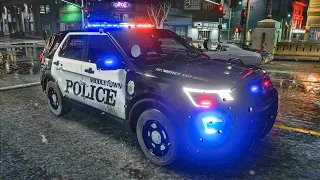 Playing GTA 5 As A POLICE OFFICER City Patrol|  CT|| GTA 5 Lspdfr Mod| 4K