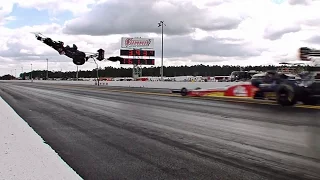 Larry Dixon Big Crash 2015 NHRA Gatornationals