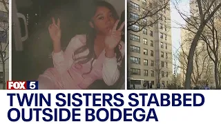 Twin sisters stabbed, 1 killed outside Brooklyn bodega