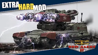 Red Alert 2 | Extra Hard Mod | No charge for extra power!! | 1 vs 7 brutal ai