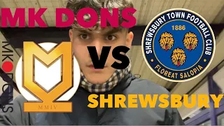 MK Dons VLOG 2022/23 Season | EFL League One | MK Dons VS Shrewsbury Town | (HOME)