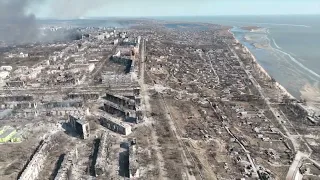 #DRONE: The flattened #Mariupol of #Ukraine from above #Маріуполь #Україна