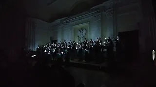 Chór Akademicki Politechniki Warszawskiej, śpiewanie w ciemności. Sleep, composer Eric Whitacre