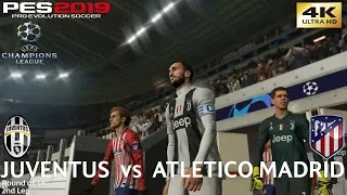 PES 2019 (PC) Juventus vs Atlético Madrid | UEFA CHAMPIONS LEAGUE ROUND OF 16 | 12/3/2019 | 4K 60FPS