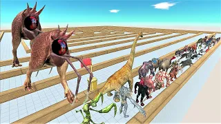 Last Survivor. Touched out, Swirl course. Two monsters edition! | Animal Revolt Battle Simulator