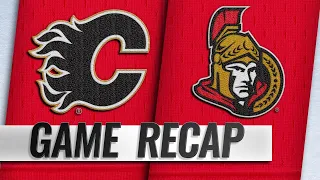 Czarnik's late goal lifts Flames past Senators