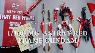 DABAN​​ 6601 MG 1/100​ ASTRAY RED FRAME Gundam ASMR Unboxing and Stop Motion Build