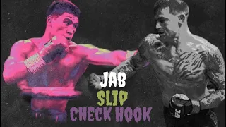 Dustin Poirier/Dmitry Bivol : Jab + slip + check hook