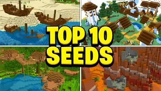 TOP 10 BEST SEEDS For Minecraft! (Pocket Edition, PS4, Xbox, Switch, PC)